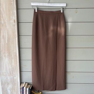 Elegant Brown Maxi Skirt